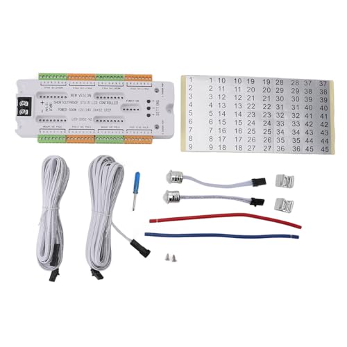 Controlador de Luz de Escada LED Com Sensor de Movimento, Controlador de Iluminação de Escada de 32