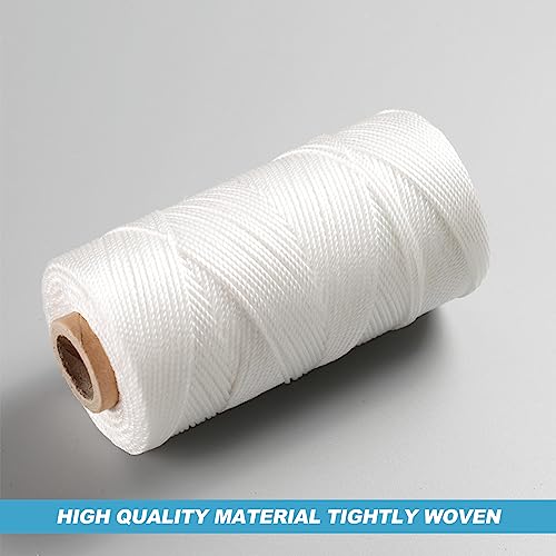 TakFree 40 Meters Roman Blind Cord, 2mm Nylon Blind String White Picture Hanging Cord Braided Craft Curtain Lift Shade String for Windows Crafts - Image 4