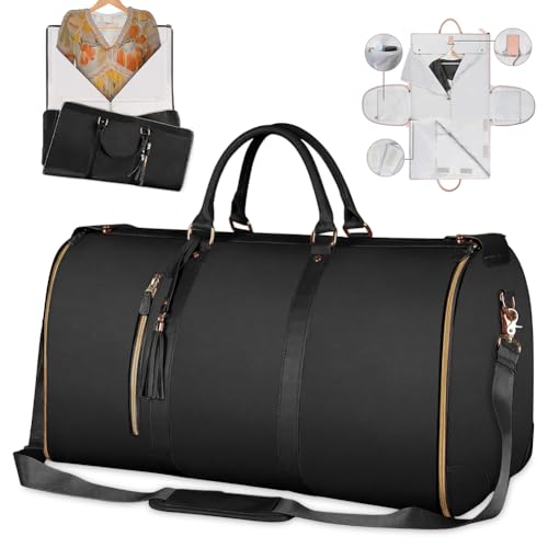 Sac de voyage pliable noir et imperméable pour protéger vos vêtements