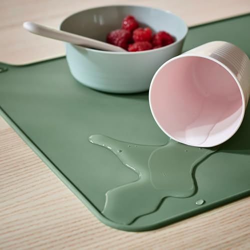 Set de table vert GULDVÄVARE anti-tache pour protéger la table en bois - 4