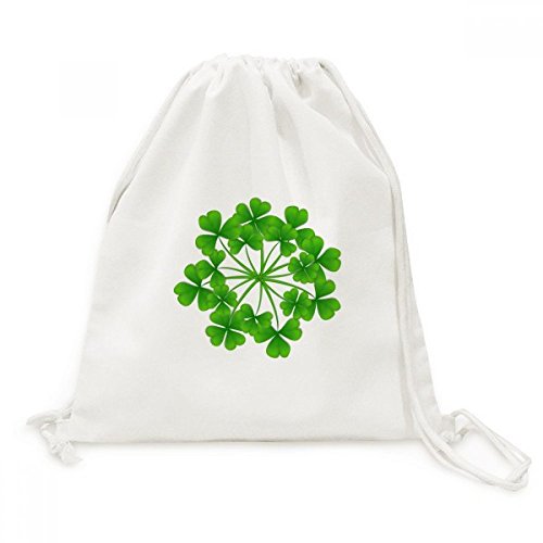 Sac à dos toile cordon trèfle quatre feuilles Irlande St.Patrick voyage