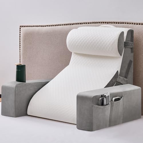 Image of Yojoke Reading Pillow for Bed,Back Pillow for Bed Sitting up with Arms