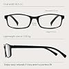 Gaoye Multi Pack Reading Glasses - Blue Light Blocking Lenses, TR90 Frames, UV400 - Eyeglasses with Clear Vision (Black, 2.5x)