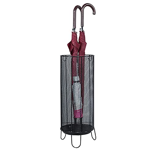Porte-parapluie design en filet noir élégant pour intérieur chic