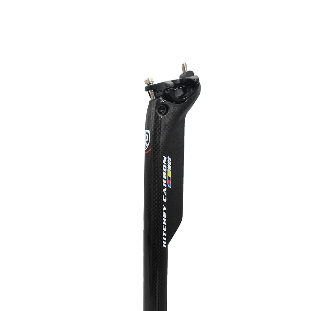 Tige De Selle Carbone Complet MTB Bike SIÈCT SIÈGE Tube Tube DE Tube Vélo SEATPOST VTT Vélo de Montagne SEIVEMENT 27.2 30.8 31.6-350 / 400mm Tige De Selle VTT(Glossy 27.2x350mm)