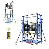 13.2FT 660LBS Electric Scaffolding Lift Platform, 110V CE Lifting Platform