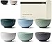 Produktbild KIVY Müslischalen Keramik - 6 x 850ml - Große Bowls für Müsli & Suppen - Suppenschüssel - Bowl Schüssel Groß - Müslischüsseln - Suppenschalen Set - Schalen Set - Müsli Schüssel Keramik