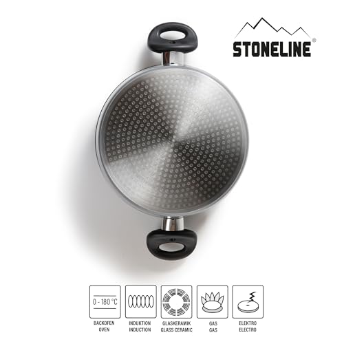Kochtopf 16 cm Stoneline Aluguss mit Deckel und 1,6 L Fassungsvermögen