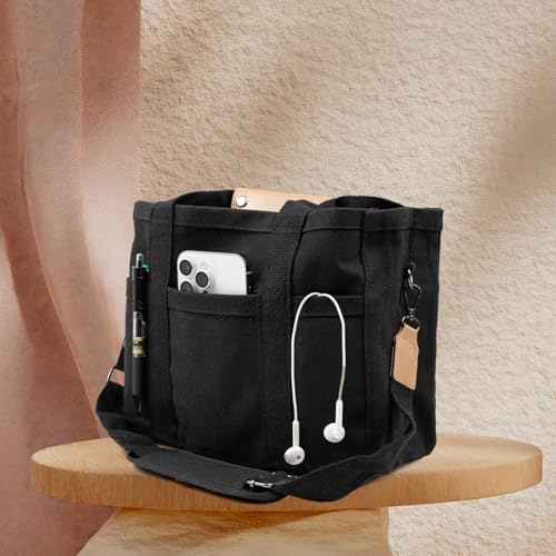Tote Bags Unisex Extra Large Bolso de Lona Multi-Bolsillos miniatura 2