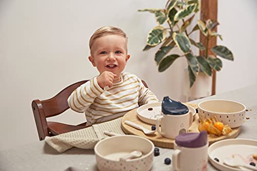 LÄSSIG Kinder Schüssel Schälchen Kindergeschirr ohne Melamin, BPA-frei, für Spülmaschine und Mikrowelle/Bowl Little Water Whale