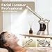 Facial Steamer Professional with More Steam for Deep Cleansing and Hydration, Face Steamer Featuring extendable arm, Steamer for Facial for Beauty, Spa and Home Use, Champagne Gold