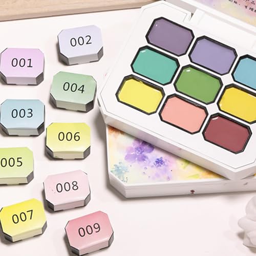 Esmalte de gel de estampado multicolor con paleta para moldear uñas 7