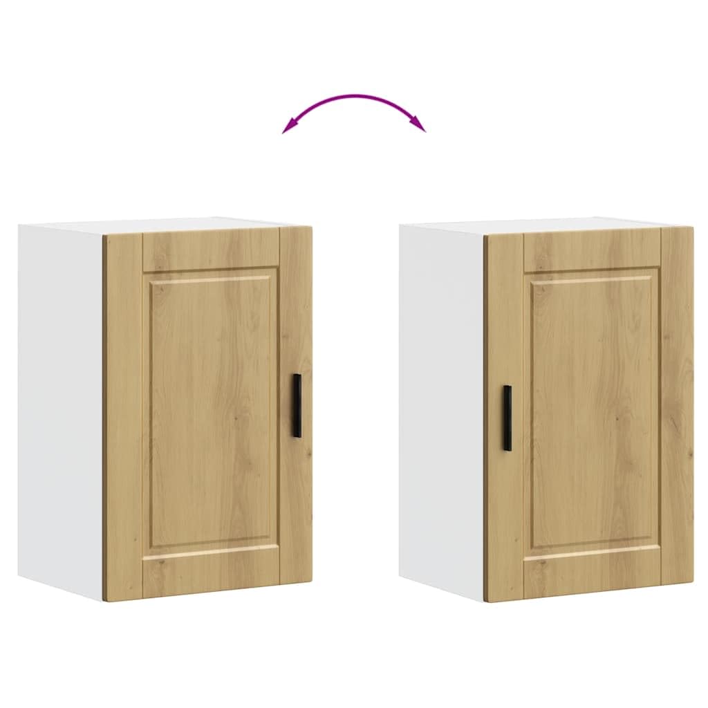 vidaXL Küchen-Hängeschrank Porto Artisan-Eiche Holzwerkstoff, Wandschrank Küche, Wandschrank, Oberschrank, Küchenschrank, Hängeschrank