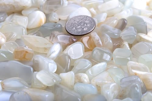 Image of ZenQ 1 lb Crystal Chips, Tumbled Stone Chips for Crafts | Polished, Undrilled Gemstones for Resin Art, Vase Filler, Plant Decor, Candle Making, and DIY Projects