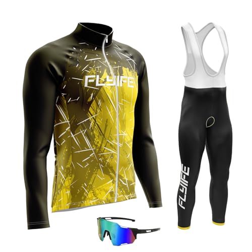 Maillot cyclisme homme manches longues TYP-9 taille S avec rembourrage gel 8D
