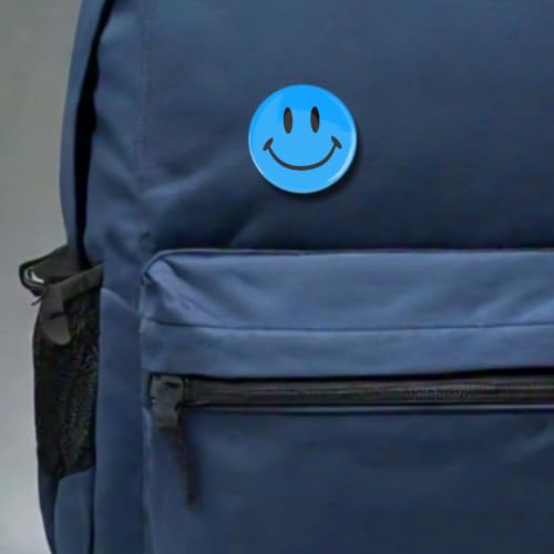 Smiley Face Pinback Buttons – Classic Round Badge, Durable Metal with Secure Pinback, Ideal for Backpacks and Clothing – Emoji Novelty Pins for Parties, Giveaways and Everyday Wear, 1 Inch (25 Pack)