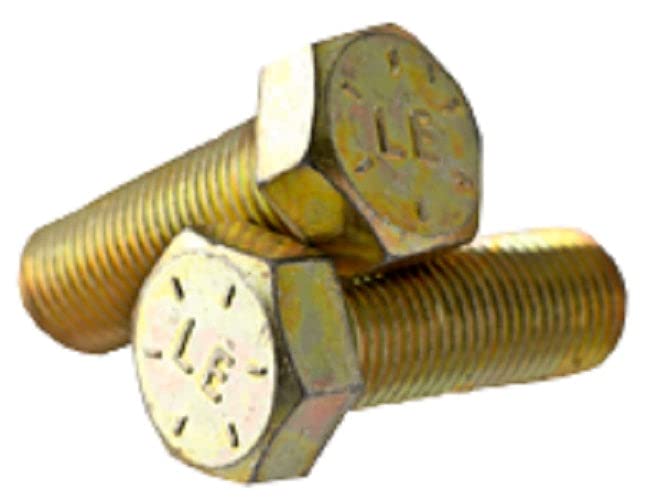 7/16-20X1 3/4 Hex Tap Bolts | Grade 8 | Zinc Yellow (Quantity: 400)
