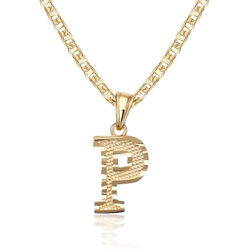Barzel 18K Gold Plated P Pendant
