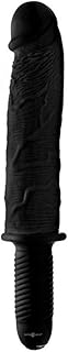Master Series The Violator 13 Mode Xx-large Vibrating Giant Dildo Thruster, Black, 1 Count