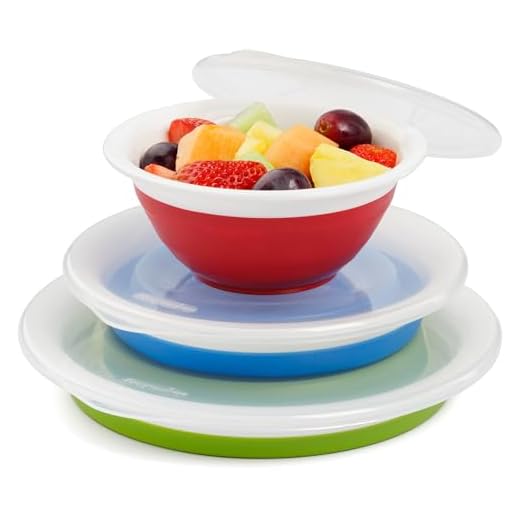 Progressive Prepworks Thinstore Collapsible Prep/Storage Bowls with Lids - Set of 3