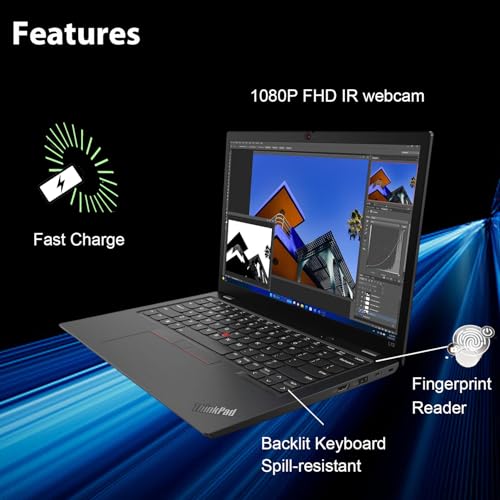 Image of Lenovo ThinkPad L13 Yoga Gen 5 2-in-1 Business AI PC Laptop (13.3 inch FHD+ Touchscreen, Intel Core Ultra 5 125U, 16GB DDR5 RAM, 512GB SSD) Backlit, Fingerprint, 1080P IR Webcam, Thunderbolt 4, Win 11 Pro