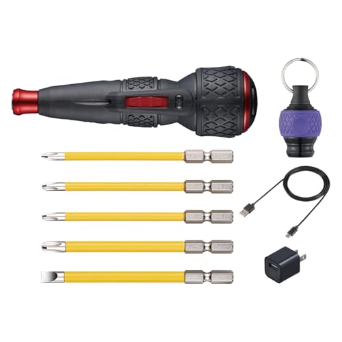 �x�b�Z��(VESSEL) �d�� �{�[���O���b�v �d�h���{�[���U �h���C�o�[ �r�b�g5�{�t USB�^�C�vC�ŏ[�d �ő�o�̓g���N3N�Em 220USBC-5 & �{�[���O���b�v �N�C�b�N�L���b�`���[ (�o�C�I���b�g) �r�b�g�z���_�[ QB-22V �y�Z�b�g��