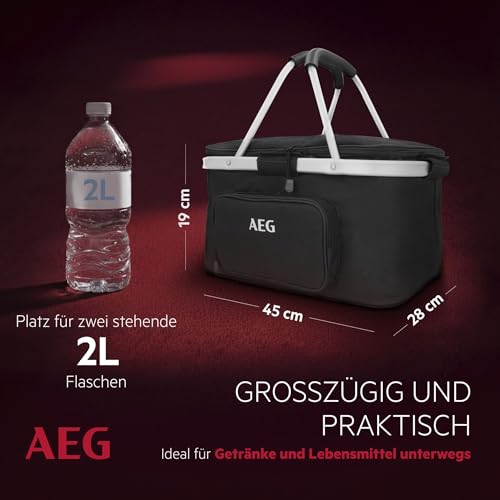 AEG Glacière rigide auto refroidissante compacte pour coffre de voiture