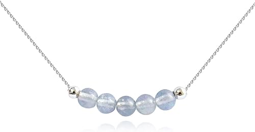 Vista 49 de Crystal Pendant Necklace 925 Sterling Silver Chain Necklace Adjustable Healing Crystal Necklace For Women