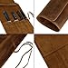 ELIZO Leather Knife Roll Bag Professional Chef Knife Case, Durable Knife Sheath Holder, Cooks & Culinary Tools Carrying Storage, Portable Knife Wrap - 4 Slots