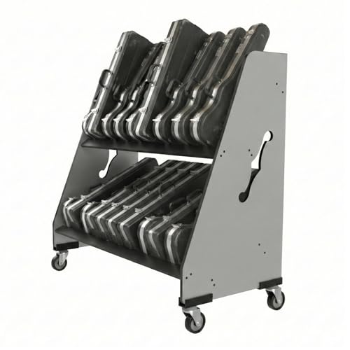 A&S Crafted Products Violin Case Storage Rack for Schools - The Band Room | Music Classroom Shelves...