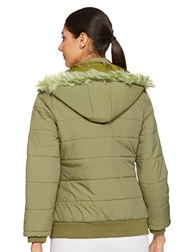 Image of Qube By Fort Collins Women's Puffer Jacket with Ribbed Hem - Trendy Lightweight Winter Wear for Casual & Street Style