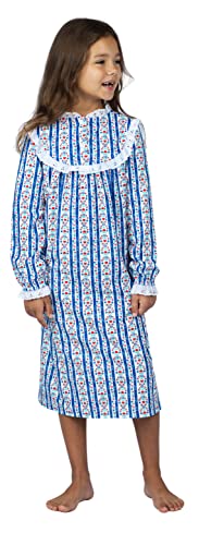 Lanz Of Salsbury Girls Tyrolean Gown Sleepwear, Royal, Large Us #TOP1