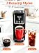 Horavie Hot and Iced Single Serve Coffee Maker, for K-Pod and Grounds, Strong Brew Setting, 6-12 Oz Brew Sizes One Cup Coffee Maker for Home, Travel, RV, Office and Dorm, Black
