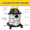 Stanley Wet/Dry Vacuum, 6 Gallon, 4 Horsepower, Stainless Steel Tank
