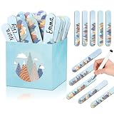 Outus 101 Pcs Moving Mountains Flip Name Sticks Classroom Name Sticks with Storage Cup for Back to School Teacher Student Grouping Classroom Must Haves