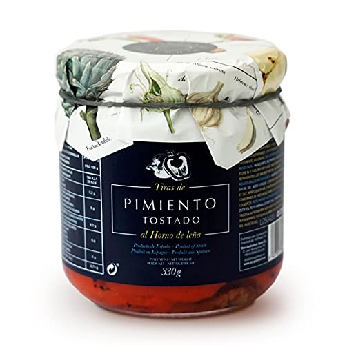 Pimientos rojos a la parrilla al horno de leña - olla 330g