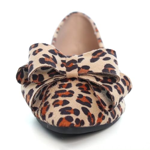 Image of TN TANGNEST Women Fashion Bowknot Flats Comfort Pointed Toe Dress Shoes