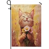 Dimensioni e confezione: include solo una piccola bandiera decorativa da giardino da 30,5 x 45,7 cm (stampa fronte/retro, altri accessori non inclusi). Le nostre bandiere sono cucite e misurate a mano, si prega di consentire un piccolo errore.