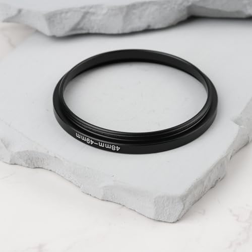 Create idea 2PCS 48-49mm Camera Lens Filter Step-Up Ring Adapter Allows 49mm Filters and Hoods on 48mm Thread - Thumbnail 5