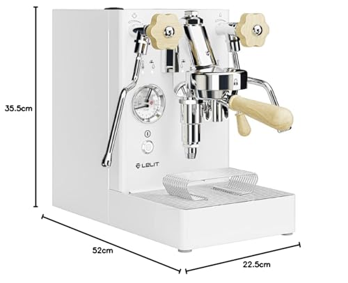 Lelit MaraX Máquina de Café - Con Espumador de Leche - PL62X-EUCW - Blanco