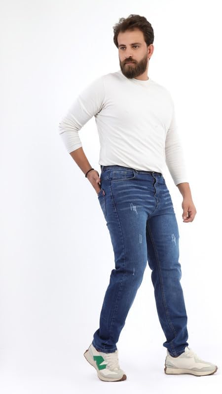 YWEAR Men's slim dark Blue Jeans slm01-376 dark blue 2026 - view 4