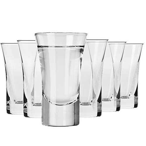 Krosno Verre à Vodka | Lot 6 Verres | 45 ML | Shot Collection | A Destination des Particuliers et des Professionnels, au Quotidien comme dans Le Domaine Êvénementiel | Lavable au Lave-Vaisselle