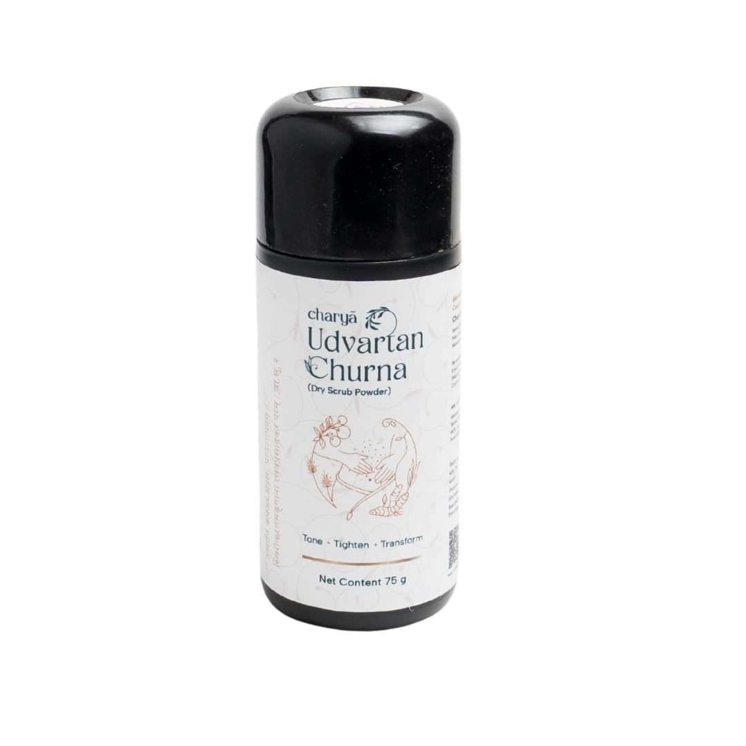 Udvartan Churna – Fat Scrubbing Powder | Ayurvedic Dry Scrub for Cellulite & Inch Loss | Improve Skin Firmness & Circulation | Exfoliates dead skin | For Both Men & Women-image-7
