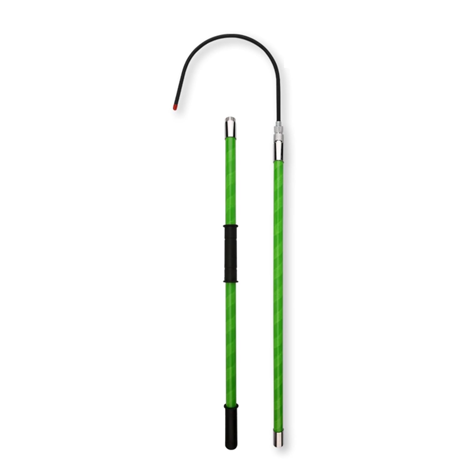 High Voltage Insulated Rescue Hook Commercial, Portable Hot Stick Rescue Hook, Lightweight Portable Electrical Safety Tool for Power Station and Factory Maintenance(Green,3m/9.8ft)