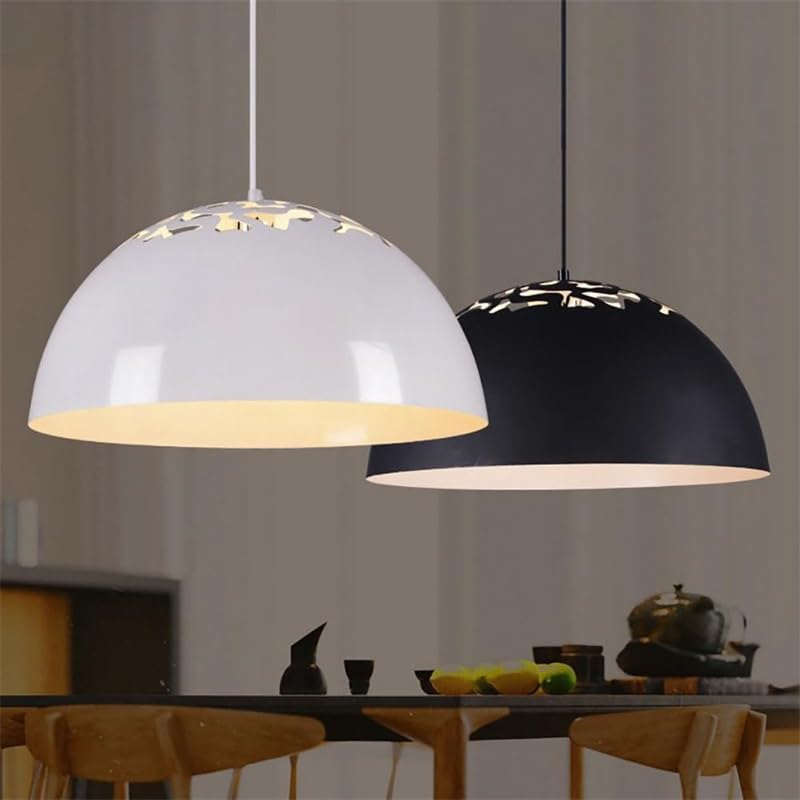 Lampe suspendue industrielle vintage style ferme chic dôme métal 30cm
