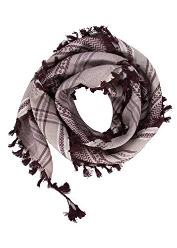 Image of Merewill Cotton Shemagh Tactical Desert Wrap Keffiyeh Head Neck Arab Scarf For Men 49 inchx49 inch