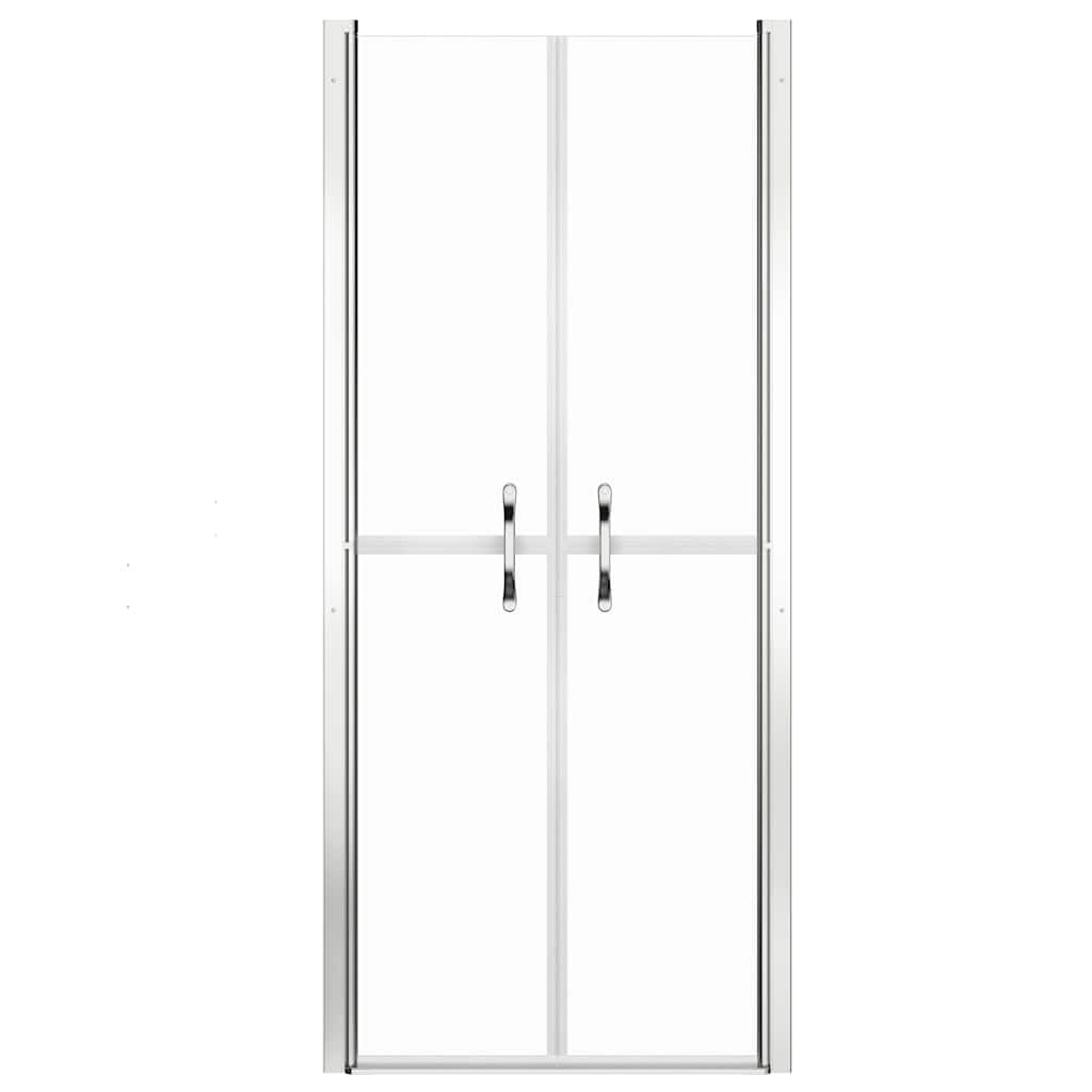 Puerta de ducha ESG de 86 x 190 cm con ancho ajustable, asas modernas, cristal de seguridad de 5 mm, fácil montaje, marco elegante, ideal como protección contra salpicaduras, adecuada para