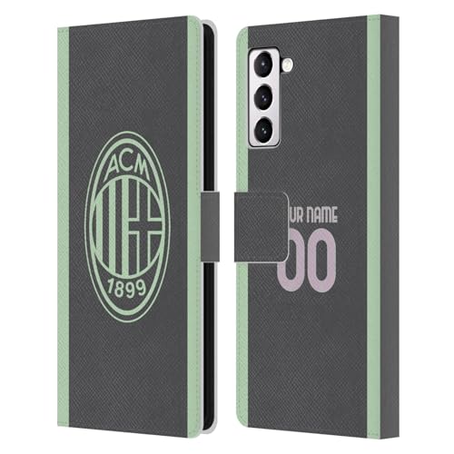 Coque Samsung Galaxy S21+ 5G AC Milan étui portefeuille en cuir officiel troisième kit 2024/25