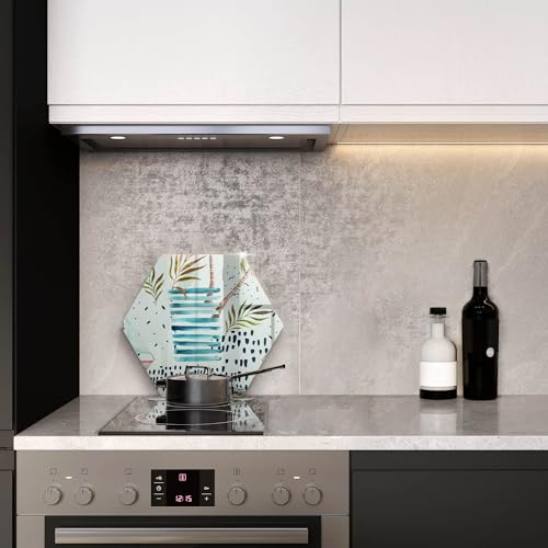 Planche à découper multifonctionnelle Wallfluent résistante et hectagonale 40 cm