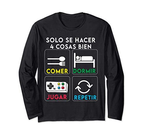 Camisetas Para Gamer Amantes De Videojuegos Hombre Niños Manga Larga